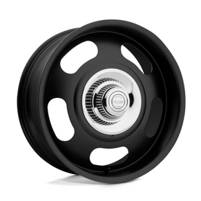 4 20" 20X8 FRONT 20X9.5 REAR AMERICAN RACING WHEELS VN506 MATTE BLACK CHROME CAP 5X127 FOR OBS CHEVY TRUCK