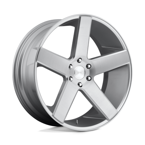 24" DUB BALLER 24X10 +30 6X139.7 BRUSHED AND SILVER FREE SHIPPING